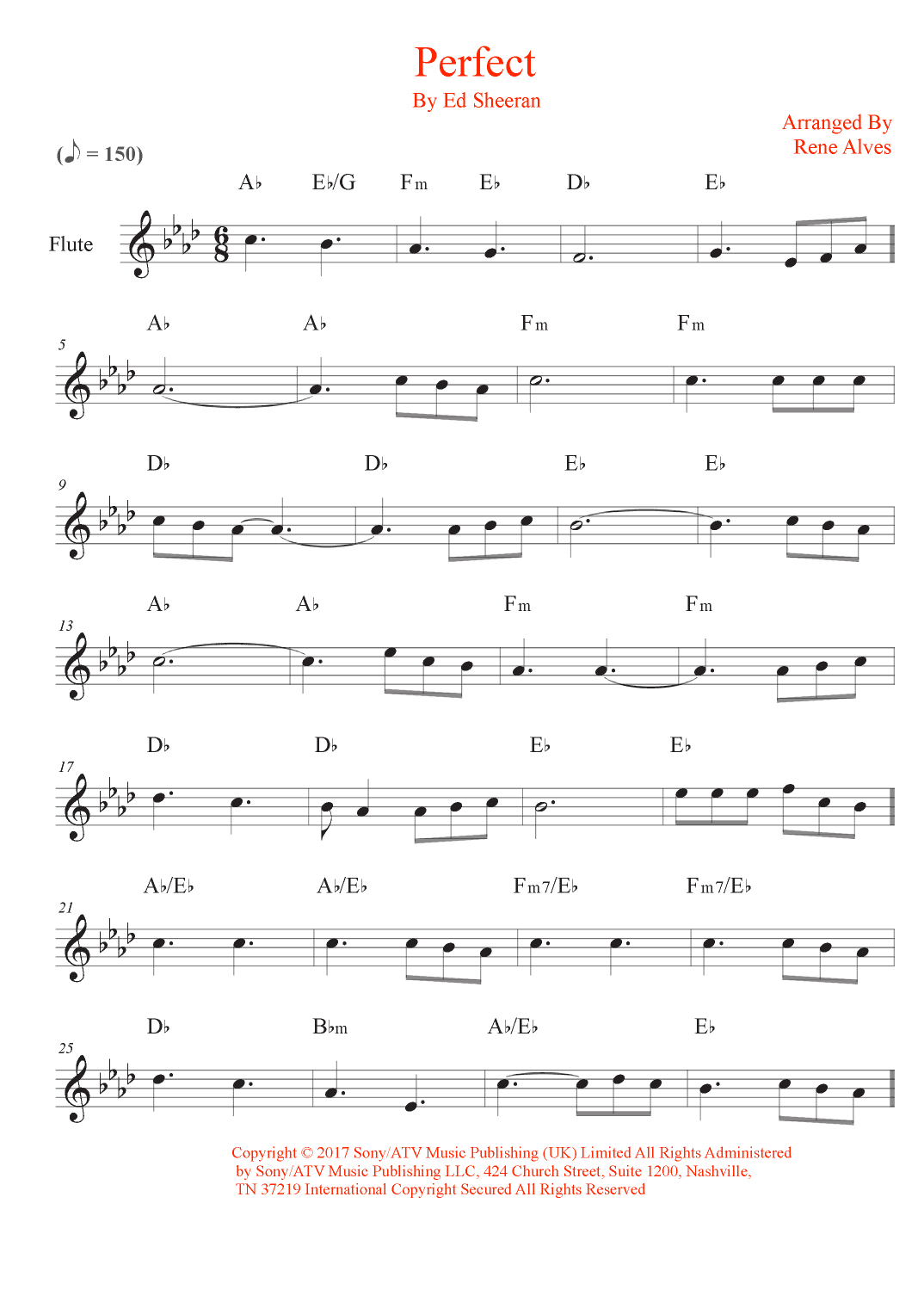 Perfect (arr. Rene Alves)