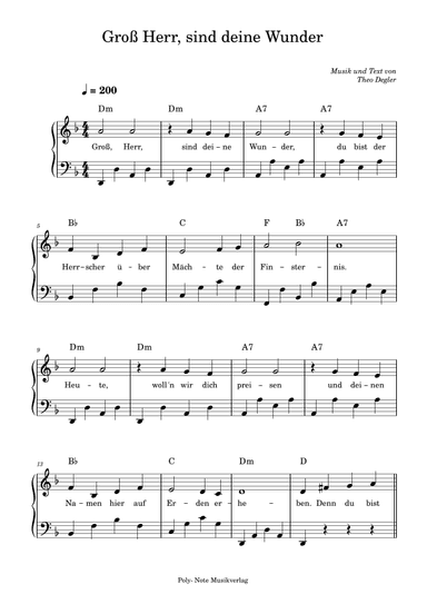 Groß, Herr, sind deine Wunder