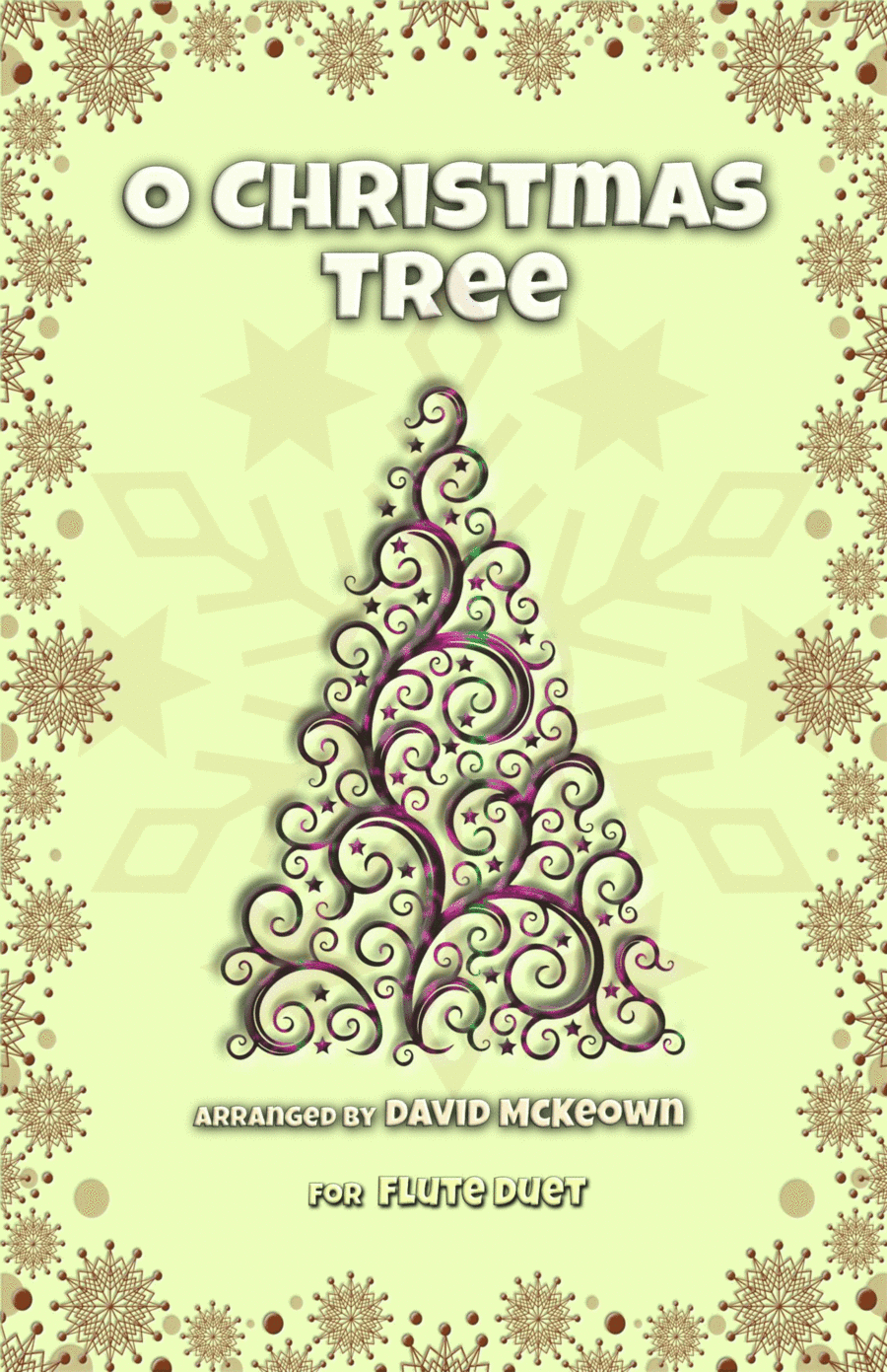 O Christmas Tree, (O Tannenbaum), Jazz style, for Flute Duet (arr. David McKeown)