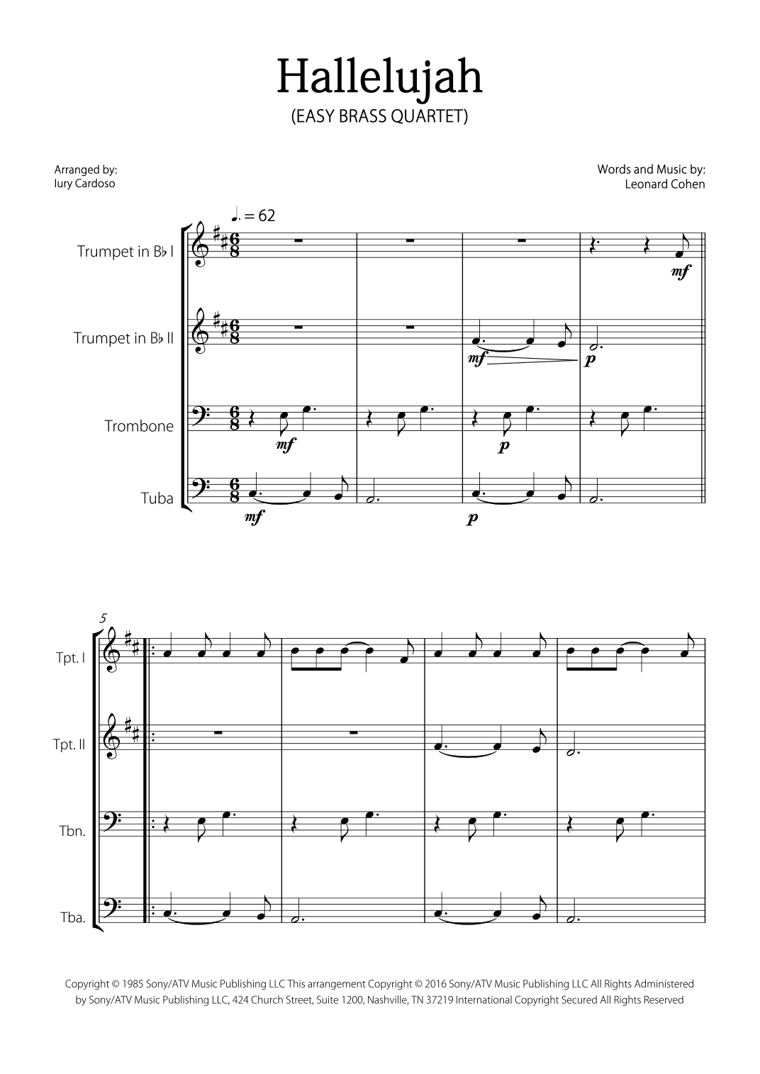 Hallelujah (arr. Iury Cardoso)