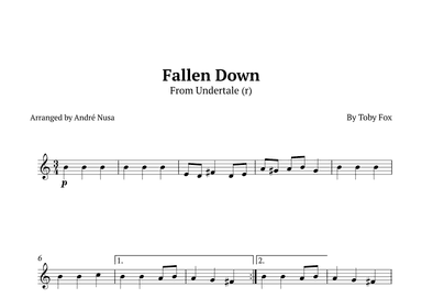 Fallen Down (arr. André Nusa)
