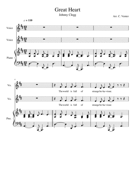 Great Heart (arr. Caroline Venter)