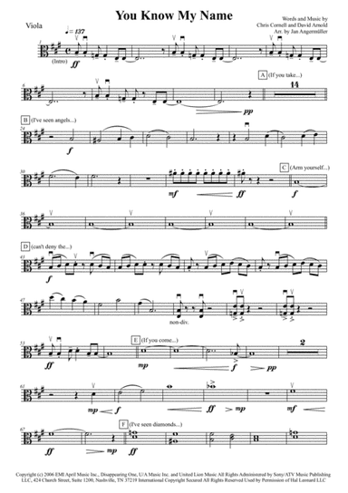 You Know My Name from CASINO ROYALE (arr. Jan Angermüller)