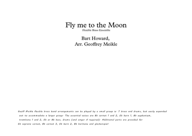 Fly Me To The Moon (in Other Words) (arr. Geoffrey Meikle)