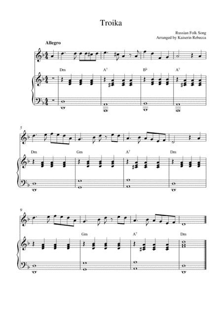 Troika (arr. Kaiserin Rebecca)