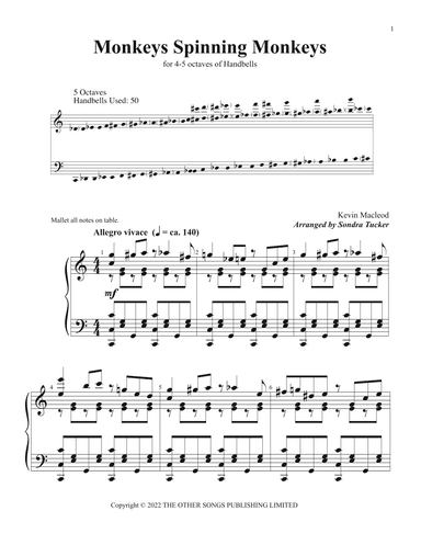 Monkeys Spinning Monkeys (arr. Sondra K. Tucker)