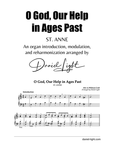 ST ANNE (Organ Introduction, Modulation, & Reharmonization) (arr. Daniel Light)