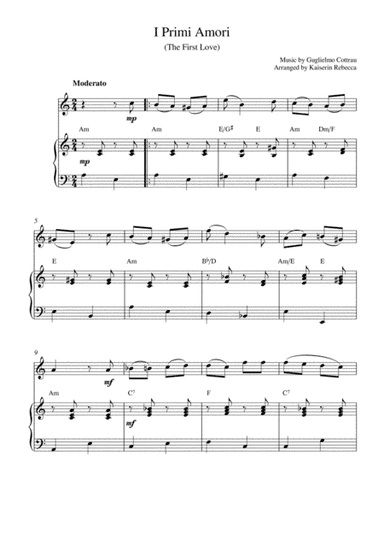 I Primi Amori (The First Love) (for oboe and piano) (arr. Kaiserin Rebecca)