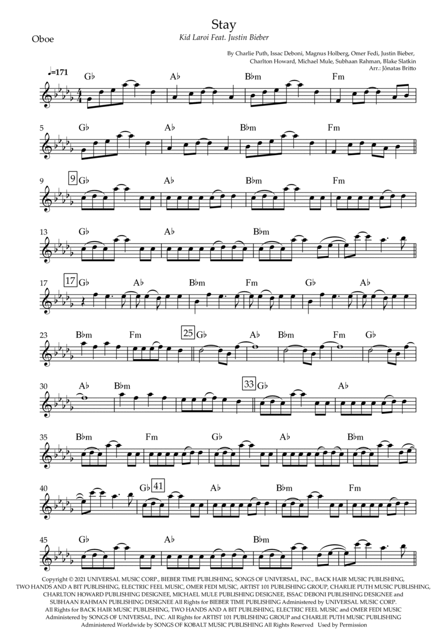 Stay (arr. Jônatas Britto)