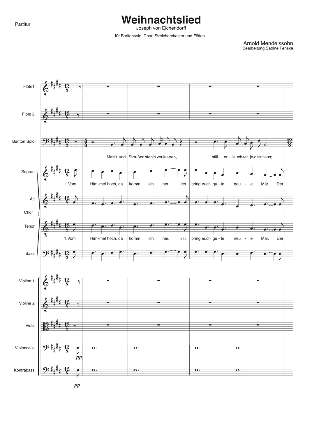 Weihnachtslied (arr. Sabine Fenske)