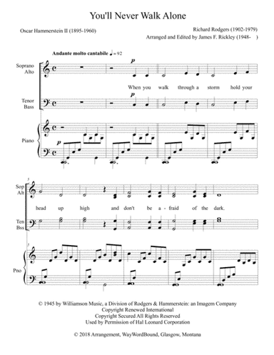 You'll Never Walk Alone (arr. James F. Rickley)