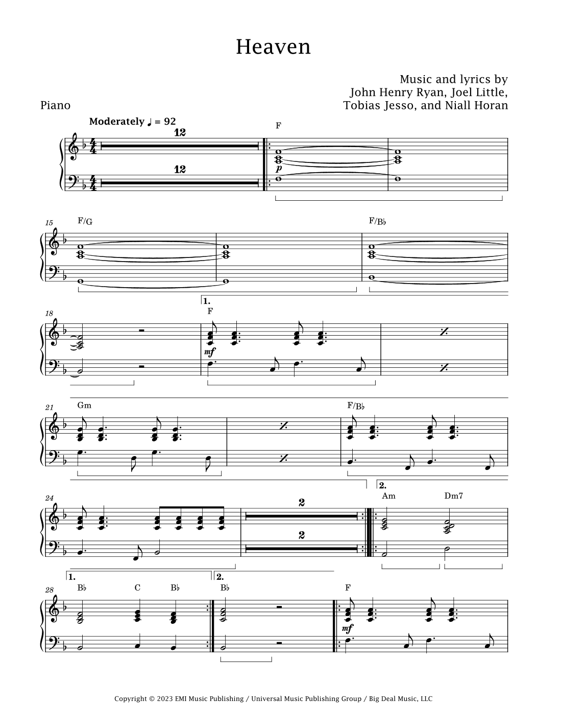 Heaven (arr. David Lartey)