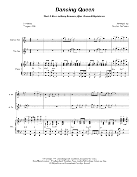 Dancing Queen (arr. Stephen DeCesare)