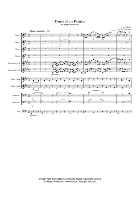 Dance Of The Knights (arr. Ray Thompson)