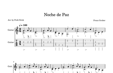 Noche de Paz (arr. Profe Erick)