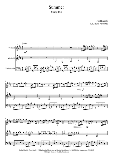 Summer (arr. Raúl Andueza Blanco)