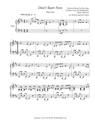 Don't Start Now (arr. Kirsten Agresta Copely)