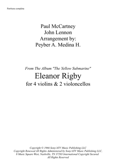 Eleanor Rigby (arr. Peyber A. Medina H.)