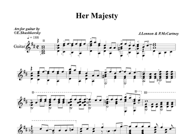 Her Majesty (arr. Evgeny Shushkovsky)