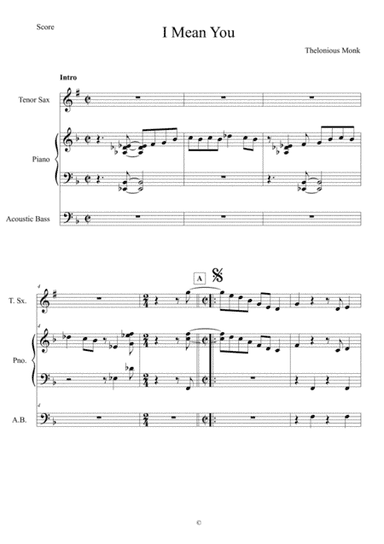 I Mean You (arr. Anderson Quevedo)