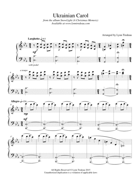 Ukrainian Carol (arr. Lynn Tredeau)