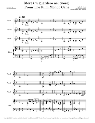 More (ti Guarderò Nel Cuore) (arr. Matthew Saayman)