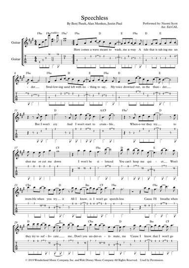 Speechless (arr. Arr. Ed.CAL)