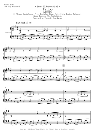 Tattoo (arr. Tsuyoshi Yoroiguma)