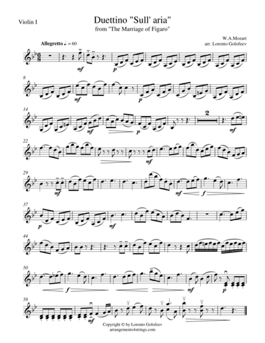 Duettino "Sull' aria" (arr. Lorento Golofeev)