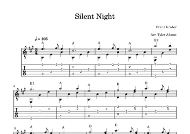 Silent Night (Solo Guitar) (arr. Tyler Adams)