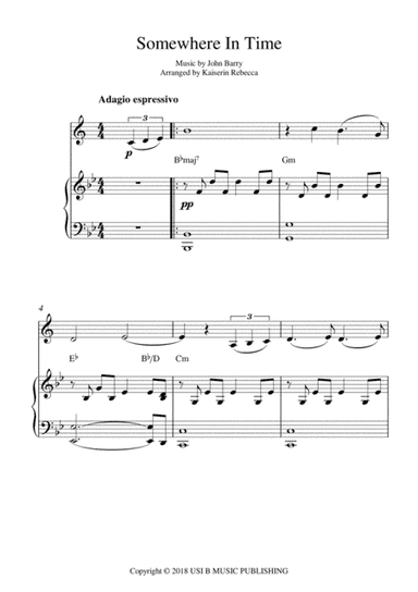 Somewhere In Time (arr. Kaiserin Rebecca)