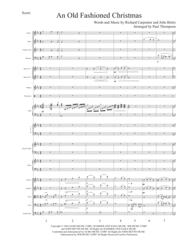 An Old Fashioned Christmas (arr. Paul Thompson)