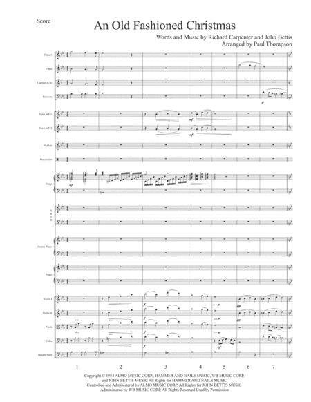 An Old Fashioned Christmas (arr. Paul Thompson)