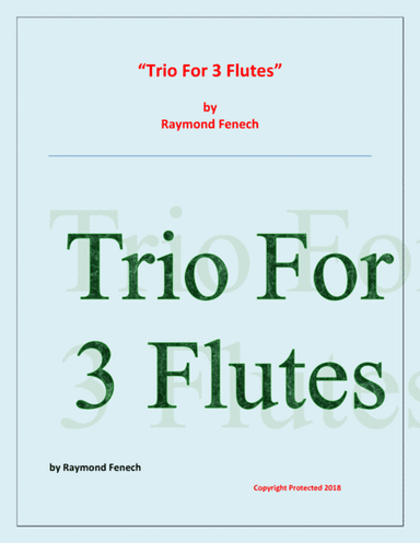 Trio for Flutes (3 Flutes) - Easy/Beginner