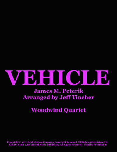Vehicle (arr. Jeff Tincher)