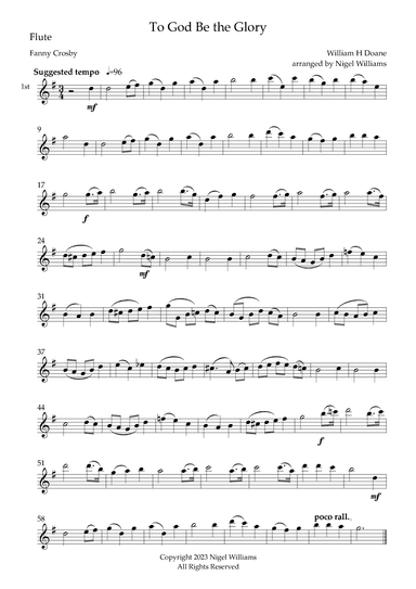 To God Be the Glory (arr. Nigel Williams)