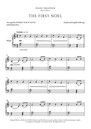 The First Noel (arr. Danilo "Daca" Alves)