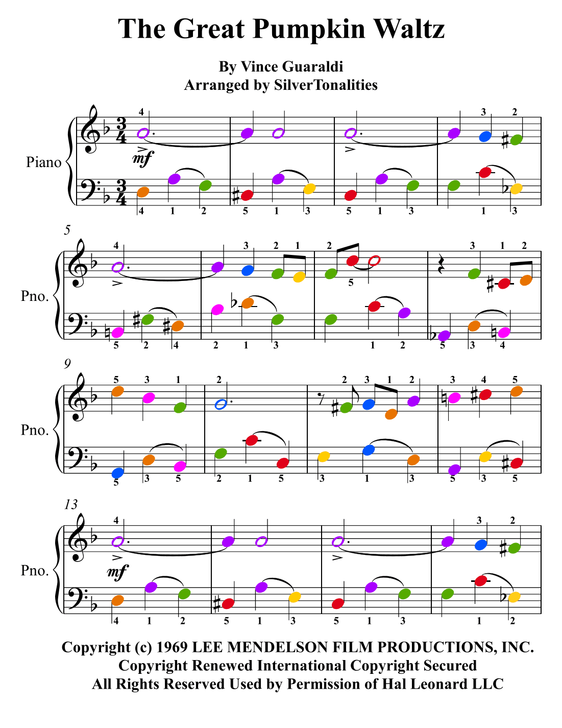 The Great Pumpkin Waltz (arr. SilverTonalities)