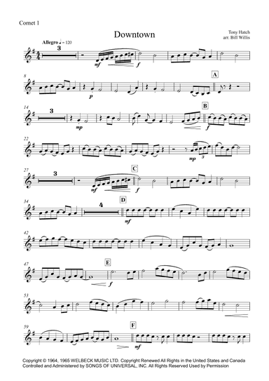 Downtown (arr. Bill Willis)
