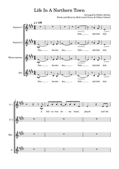 Life In A Northern Town (arr. Debbie Allenby)