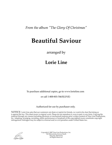 Beautiful Saviour (from The Glory Of Christmas) (arr. Lorie Line)