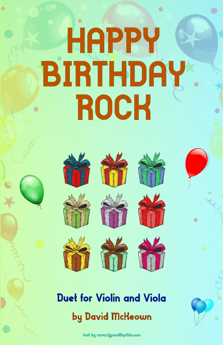 Happy Birthday Rock, for Violin and Viola Duet (arr. David McKeown)
