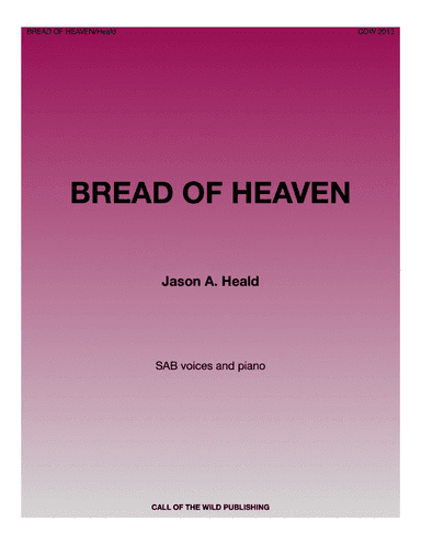 "Bread of Heaven" for SAB voices and piano