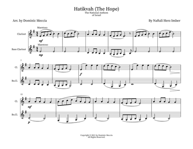 Hatikvah (The Hope) The National Anthem of Israel (arr. Dominic Meccia)