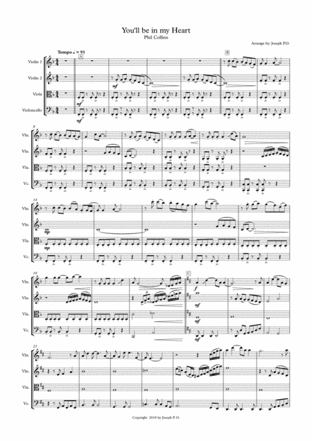 You'll Be In My Heart (arr. Joseph)