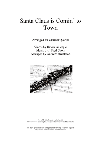 Santa Claus Is Comin' To Town (arr. Andrew Middleton)
