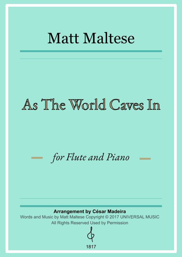 As The World Caves In (arr. César Madeira)