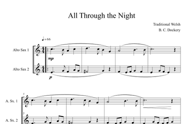 All Through the Night (Alto Sax Duet) (arr. B. C. Dockery)