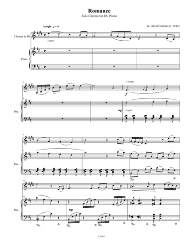 Romance for Bb Clarinet
