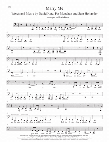 Marry Me (arr. Kevin Busse)